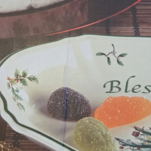 Spode Christmas Tree Bless This Home Tray - NWT - Picture 9 of 13